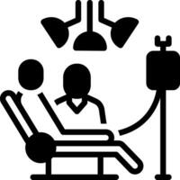 solid icon for treatment vector