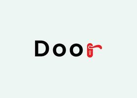 Door vector logo design