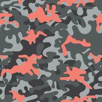 Camouflage seamless pattern. Texture military camouflage seamless pattern. Abstract army and hunting masking ornament. vector