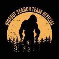 Bigfoot T Shirt design vector