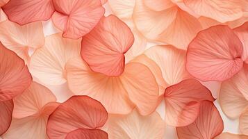 Begonia flower pattern background. Begonia flower background texture. Generative AI photo