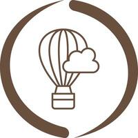 Hot Air Baloon Vector Icon