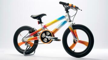 Displaying a 3D miniature Hybrid Bike. Generative AI photo