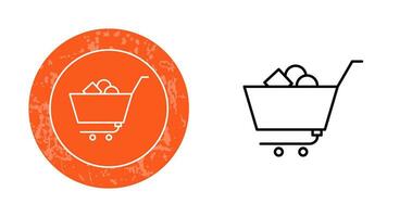 Unique Shopping Cart II Vector Icon