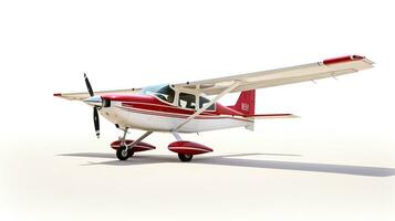 Displaying a 3D miniature Cessna 172. Generative AI photo