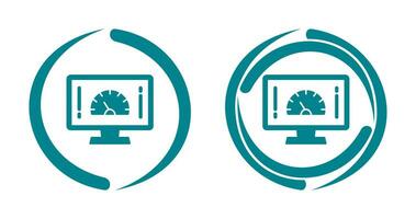icono de vector de prueba de velocidad