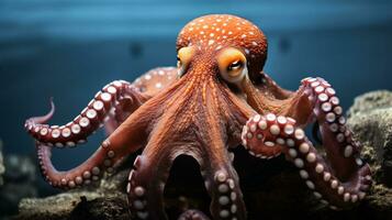 Wildlife photography of Photo of Octopus. Generative AI