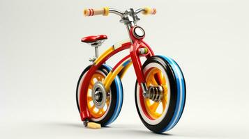 Displaying a 3D miniature Unicycle. Generative AI photo