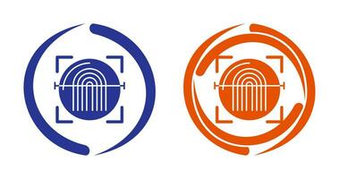 Fingerprint Scanner Vector Icon