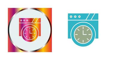 Wall Clock Vector Icon