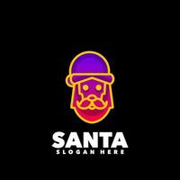 Santa claus sign symbol gradient vector