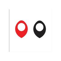 Location pin icon. Map pin place marker. Location icon. Map marker pointer icon set. GPS location symbol collection. Flat style vector