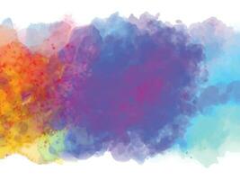 Abstract background with a colourful watercolour splatter design vector