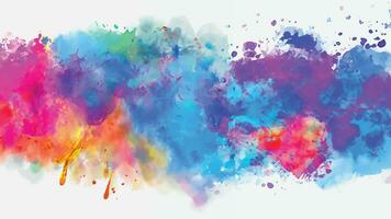 Abstract background with a colourful watercolour splatter design vector