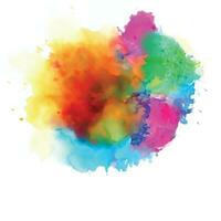 Abstract background with a colourful watercolour splatter design vector