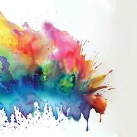 Abstract background with a colourful watercolour splatter design vector