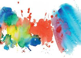 Abstract background with a colourful watercolour splatter design vector