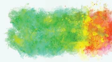 Abstract background with a colourful watercolour splatter design vector