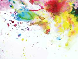 Abstract background with a colourful watercolour splatter design vector