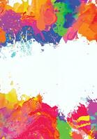 Abstract background with a colourful watercolour splatter design vector