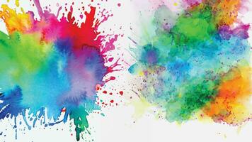 Abstract background with a colourful watercolour splatter design vector