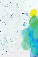 Abstract background with a colourful watercolour splatter design vector