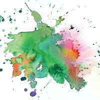 Abstract background with a colourful watercolour splatter design vector