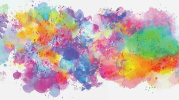 Abstract background with a colourful watercolour splatter design vector