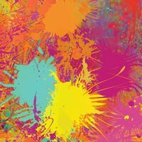 Abstract background with a colourful watercolour splatter design vector