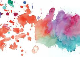 Abstract background with a colourful watercolour splatter design vector