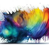 Abstract background with a colourful watercolour splatter design vector