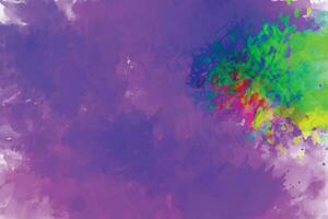 Abstract background with a colourful watercolour splatter design vector