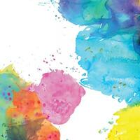 Abstract background with a colourful watercolour splatter design vector