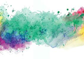 Abstract background with a colourful watercolour splatter design vector