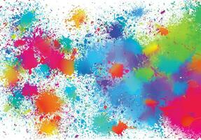 Abstract background with a colourful watercolour splatter design vector