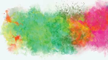 Abstract background with a colourful watercolour splatter design vector