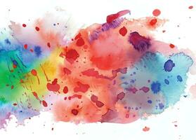 Abstract background with a colourful watercolour splatter design vector