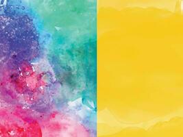 Abstract background with a colourful watercolour splatter design vector