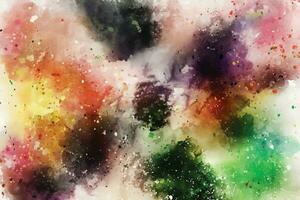 Abstract background with a colourful watercolour splatter design vector