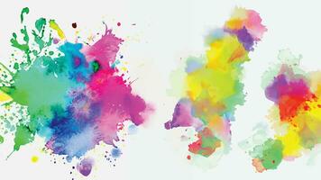 Abstract background with a colourful watercolour splatter design vector