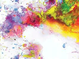 Abstract background with a colourful watercolour splatter design vector