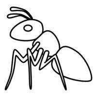 ant coloring pages for kids vector