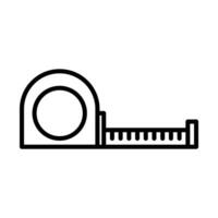 tape measure icon in line style vector