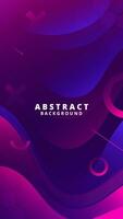 Abstract Gradient Purple Blue liquid background. Modern vector background design. Dynamic Waves. Fluid shapes composition.  Fit for social media story template