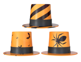 3d interpretazione arancia carnevale cappelli png