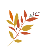 Herbst Blätter Illustration ai generiert png