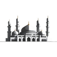 islamisch Moschee Silhouette. ai generativ png