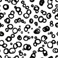 a black and white pattern with circles vector