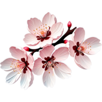 Cerise fleur fleur. ai génératif png