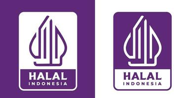 halal Indonesia logo nuevo marca. indonesio halal logo cambio de marca vector